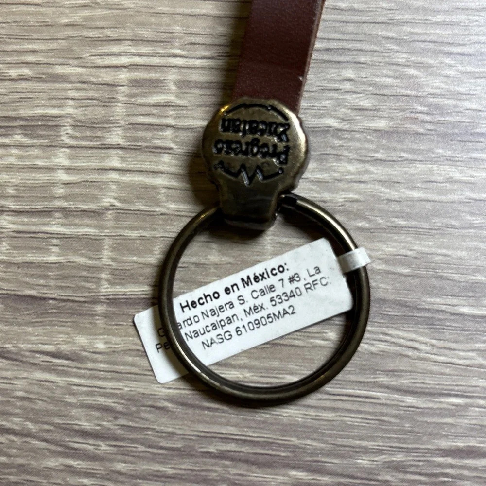 Brass keychain With The Letter J